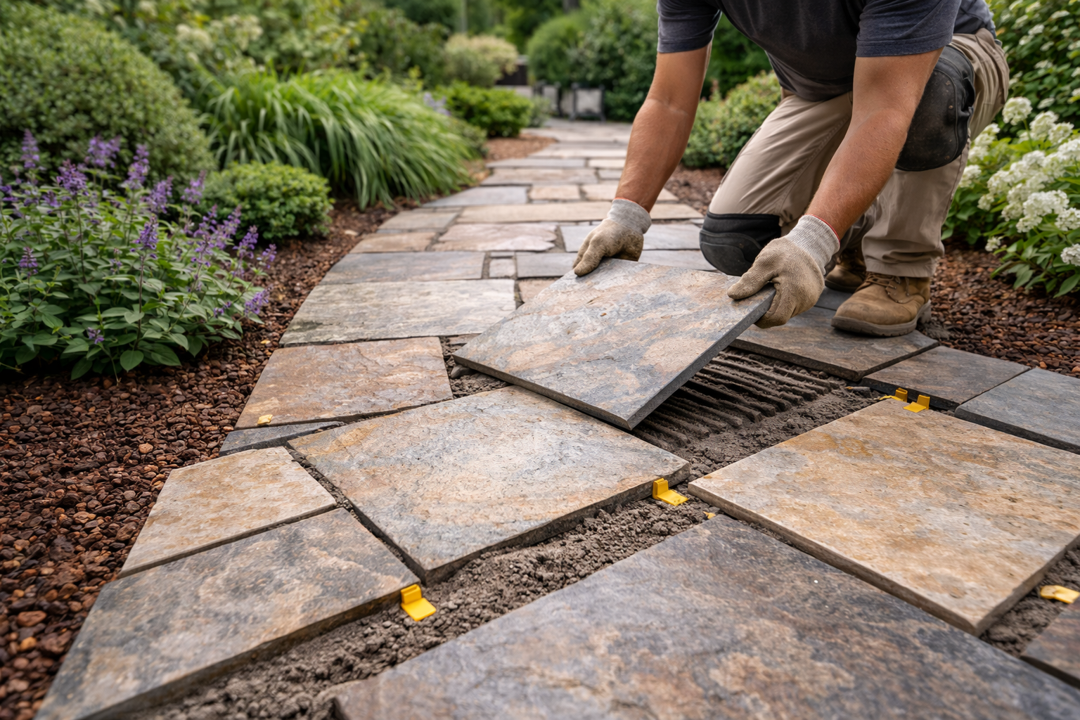 outdoor walkway tile installation in {city}